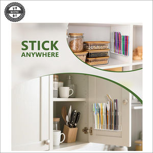 Support <span class=keywords><strong>de</strong></span> paille pour <span class=keywords><strong>porte</strong></span> d'armoire, organisateur <span class=keywords><strong>de</strong></span> paille réutilisable en acrylique avec <span class=keywords><strong>adhésif</strong></span> double face idéal pour les armoires <span class=keywords><strong>de</strong></span> comptoirs <span class=keywords><strong>de</strong></span> <span class=keywords><strong>cuisine</strong></span> - Product Image 5