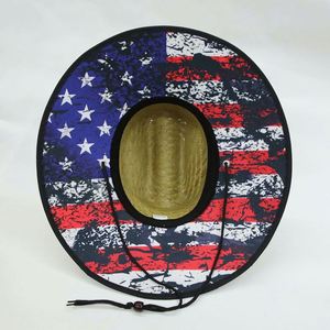 Beach Straw <b>Hat</b> Customized Logo Wholesale Summer <b>Hats</b> Outdoor Men Fishing Surf Lifeguard Beach Sun Straw <b>Hat</b> - Product Image 5