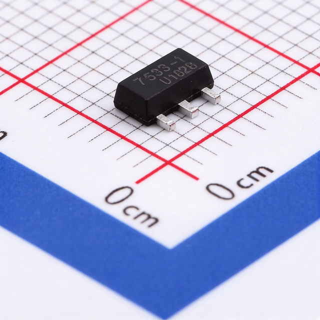 Genuine Product HT7533-1 LDO Voltage Regulator 3.3V 100mA, Low Dropout 25mV SOT-89, in Stock