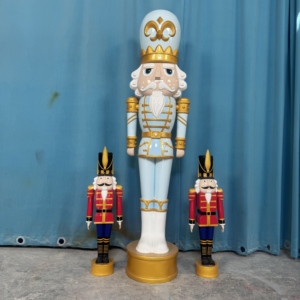 Decorazione Natalizia per Esterni, Soldato Schiaccianoci a Grandezza Naturale 160cm 5ft - Product Image 2