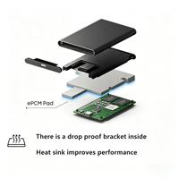 Disco Duro Externo Portátil de 1 TB, 2 TB, 4 TB (Opcional 50 GB), Tipo C, USB 3.1, Alta Velocidad, para Portátiles