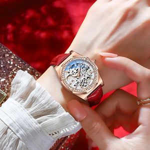 CHENXI 8848 Women Automatic Mechanical <strong>Watch</strong> Top Brand Luxury Stainless Steel <strong>Diamantes</strong> Waterproof Wrist <strong>Watch</strong> Ladies Skeleton - Product Image 5