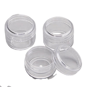 Pots cosmétiques cylindriques transparents en PP avec couvercle à vis, sérigraphiés pour le stockage d'échantillons de maquillage 2g 3g 5g 10g 15g 20g - Product Image 2