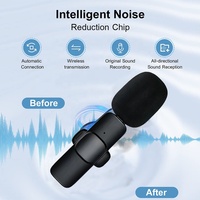 Microphone-Cravate sans Fil Mini Anti-Bruit 3 en 1 pour YouTube Vlog TikTok