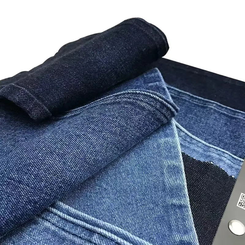 Commercio all'ingrosso tessuto ignifugo 8-10oz nero/blu/indaco panno cotone spandex FR Arc Flash Denim Twill tessuti per jeans