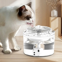 Fontaine à eau pour animaux Elecpet 1,8 L super silencieuse avec filtre circulant, distributeur détachable, nettoyage facile, anti-brûlure à sec pour chat et chien