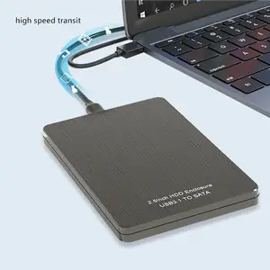 New 2.5 Inch SATA HDD Case To Sata USB 3.0 SSD HD Hard Drive Disk External Storage Enclosure Box With USB 3.0 Cable