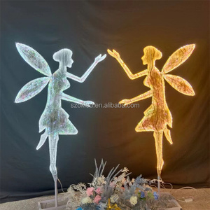 Éclairage extérieur polyvalent à DEL: réglage automatique pour les jardins, les pelouses <span class=keywords><strong>de</strong></span> mariage, les allées <span class=keywords><strong>de</strong></span> Noël. - Product Image 4