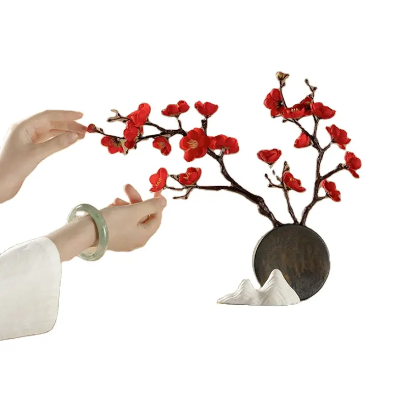 Artificial flower silk plum blossom wintersweet silk flower artificial cherry blossom