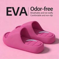 Claquettes Cloud en EVA, sandales souples légères à semelle épaisse antidérapante, logo personnalisé, unisexe, chaussures d'intérieur et d'extérieur, vente en gros