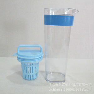 Ozzie's Nice Cold Water Pitcher With <b>Filter</b> 1 Pitcher 4 Cups Set Portable Household Use Blue Color - Product Image 4