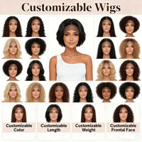 Perruque Lace Front HD Transparente 13x4 13x6 en Cheveux Humains, Sans Colle, Pré-coupée, Couleur Naturelle, Longueur Moyenne, Cheveux Longs Ondulés, Grande Onde