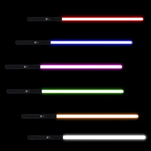 Agreat Led ışık Saber kuvvet Lightsaber renkli ışık ile Metal Hilt elektronik ışık Saber Lightsaber