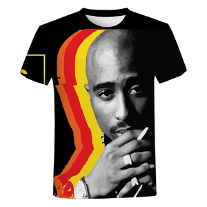 Nuovo arrivo T-<span class=keywords><strong>Shirt</strong></span> 2pac stampa 3d Streetwear Rapper Hip Hop T-<span class=keywords><strong>Shirt</strong></span> uomo donna Sport Casual T-<span class=keywords><strong>Shirt</strong></span> top <span class=keywords><strong>Tupac</strong></span> maschile Tshirt abbigliamento - Product Image 5