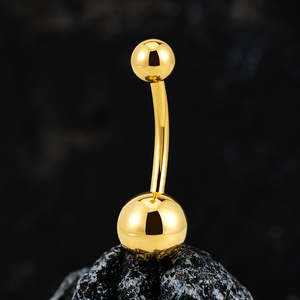 Anneau de nombril classique en titane ASTM F136 14G à filetage interne avec boule simple, piercing <span class=keywords><strong>banane</strong></span>, bijou corporel - Product Image 3