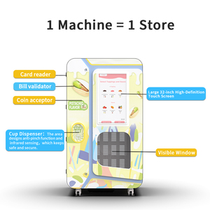 Máquina de Helados de Alta Capacidad con Enfriamiento Rápido, Pantalla Táctil Operada con Monedas y SDK Habilitado para Venta Eficiente en Supermercados - Product Image 4