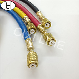 Tuyau de charge de réfrigérant pour <span class=keywords><strong>climatiseur</strong></span>, manomètre de collecteur, tuyau de charge AC R22 R134a R410A R32 pour réparation de réfrigération CVC - Product Image 4