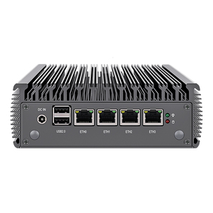 ไฟร์วอลล์แบบไม่มีพัดลม2.5G,ขนาดเล็กพีซี<span class=keywords><strong>4</strong></span> Lan Quad Core <span class=keywords><strong>TDP</strong></span> 6W Pen-Tium N5000 DDR4 HD DP <span class=keywords><strong>4</strong></span> UBS PfSense Firewall เราเตอร์เซิร์ฟเวอร์ Linux - Product Image 1