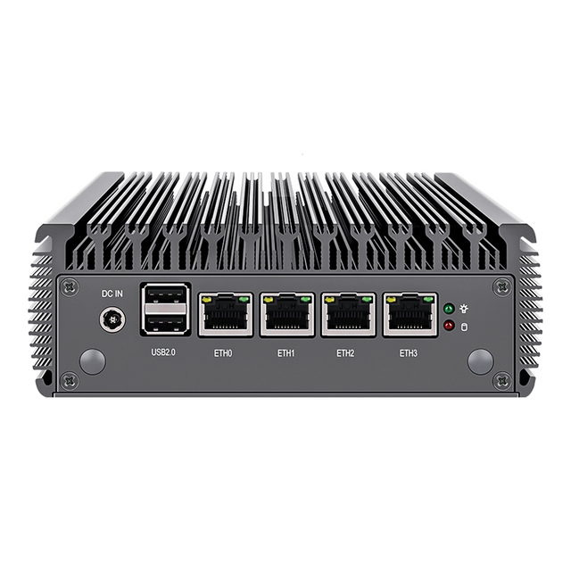 Cheap 2.5G Firewall Fanless Mini PC 4 lan Quad Core TDP 6W Pen-tium N5000 DDR4 HD DP 4 UBS pfSense Firewall Router Linux Server