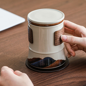 Modern Design Ceramic <strong>Tea</strong> <strong>Cup</strong> with Water Separation for Office or <strong>Personal</strong> Use Party Mug Teacup Mug Gift - Product Image 3