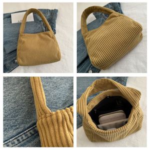 Custom Corduroy Tote Bag for Women Shoulder Cord Purse with Inner Pocket Printing logo Wholesales Fashion Tote Bag - Product Image 5