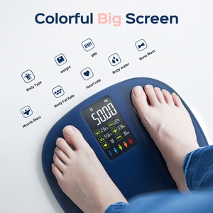 दिल दर स्मार्ट वजन पैमाने पर उच्च गुणवत्ता एप्लिकेशन डिजिटल स्वास्थ्य वजन स्मार्ट शरीर में वसा पैमाने - Product Image 5