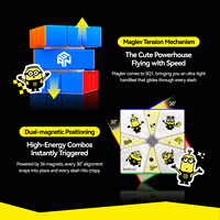 GAN Square-1 Minions Edition Magnétique SQ1 Maglev Speed Cube Professional Square 1 Learning Educational Kids Puzzle Toys Game