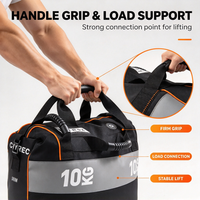 Sac de sable de fitness fonctionnel de qualité commerciale, sac de sable multi-prise pour l'entraînement musculaire en salle de sport, CrossFit et club sportif