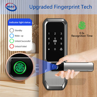 Cerradura Digital Inteligente Smartstone H8 de Aleación de Aluminio con Huella Dactilar, Control por App Tuya, Contraseña/Tarjeta/Llave, Cerrojo Inteligente para Uso Doméstico