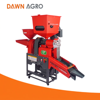 Machine de traitement du riz DAWN AGRO, moulin à riz automatique 150 kg/h, mini séparateur de pierres, tamis vibrant pour usage agricole