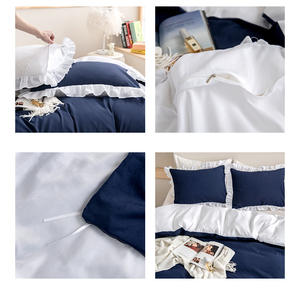 <span class=keywords><strong>ชุด</strong></span>เครื่องนอนสไตล์ใหม่ชุด<span class=keywords><strong>ผ้า</strong></span>ปูเตียงผ้าโพลีเอสเตอร์เคลือบเงาลายใบบัวแบบหรูหรา - Product Image 4