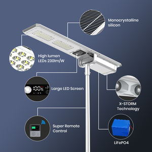 SRESKY高出力ソーラー街路灯、屋外用LEDソーラー街路灯、防水ソーラー街路灯 - Product Image 3