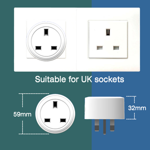 <strong>Wifi</strong> Socket UK <strong>Plug</strong> 16A Copper Tuya Smart Home Automation Electrical Socket Timer Power Monitor for Industrial &amp; Hospital Use - Product Image 2