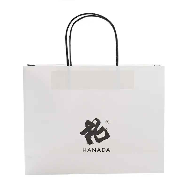 Toptan özel baskılı marka logo tasarım promosyon lüks giyim perakende hediye alışveriş mücevher kağıt saplı çanta