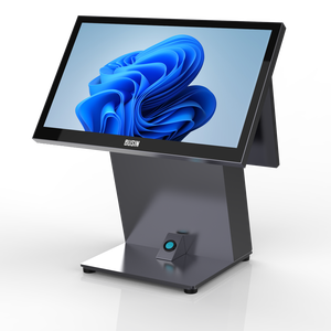 เครื่องเทอร์มินัล <span class=keywords><strong>POS</strong></span> เครื่องลงทะเบียนเงินสด ODM OEM พร้อมตัวอ่านลายนิ้วมือบนฐาน - Product Image 1