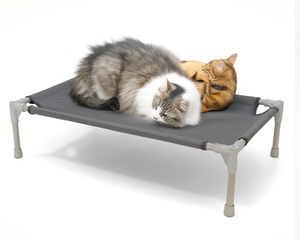 Lit surélevé pour chat et <span class=keywords><strong>chien</strong></span>, portable, intérieur/extérieur, <span class=keywords><strong>hamac</strong></span> en maille, panier, niche, durable, lavable, cadre métallique, personnalisable - Product Image 2