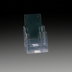 2-Tier Acrylic <b>Wall</b> Mounted Brochure Holder A5 Desktop Acrylic Brochure Holder - Product Image 1