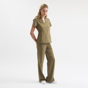 Ensemble de blouses médicales YUHONG Premium extensibles, antibactériennes, respirantes, à séchage rapide, pour hôpital, clinique, infirmières, coupe moderne - Product Image 4