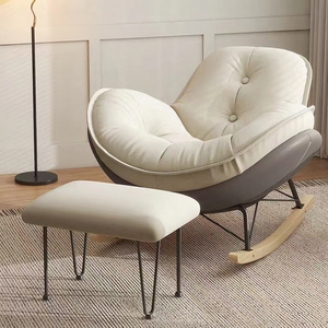<span class=keywords><strong>Nórdico</strong></span> moderno diseñador colección algodón Bean Bag salón silla Chic Chi mecedora huevo columpio silla para dormitorio decoración del hogar - Product Image 5