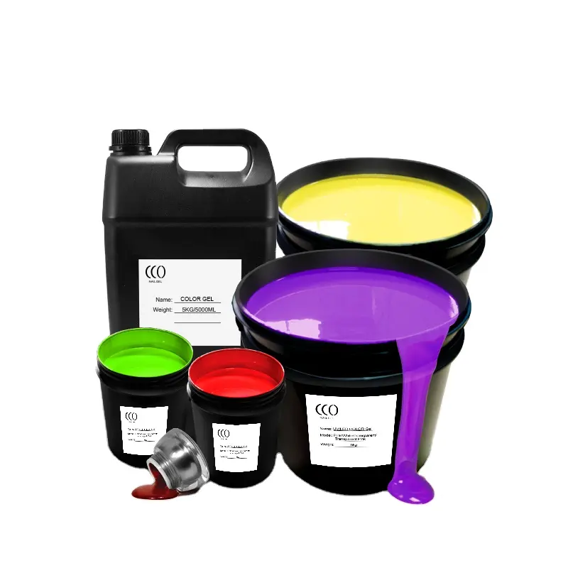 Nagellack Bondic Gel Rohmaterial UV OEM Gel Farbe 1000ml 1kg UV Gel Lack