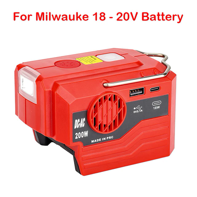 Rojo para batería Milwaukee