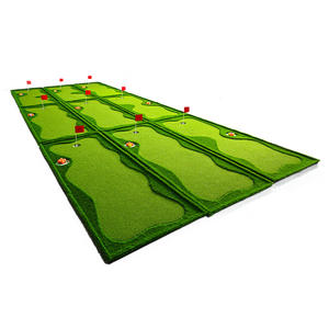 Tapis de golf d'intérieur personnalisé avec bordure surélevée et design antidérapant pour l'entraînement à la mini-jeu de golf de neuf trous - Product Image 3
