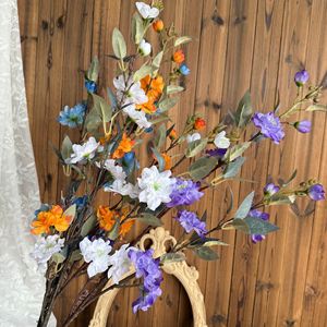 Flores Artificiales de Camelia Jinxi, Ramas Altas con Múltiples Cabezas, Decoración de Flores de Seda para el Hogar, Bodas, Fotografía al Aire Libre - Product Image 3