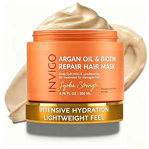 SLUJ 200ml Traitement capillaire professionnel hydratant intensif à l'huile d'argan et à la biotine, masque réparateur pour tous types de <span class=keywords><strong>cheveux</strong></span> - Product Image 1