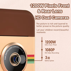 Imprimante photo instantanée pour enfants de 3 à 6 ans, écran 2,4 pouces, 1080P CMOS, MicroSD, modèle A7, adorable caméra d'impression pour enfants. - Product Image 5