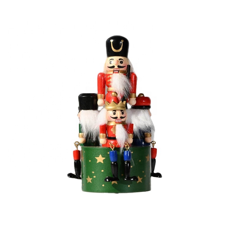 Ручная ручная мастерская, бестселлер, теплая рекламная Рождественская боксерская машина, музыкальная шкатулка, деревянная Маленькая Музыкальная шкатулка для подарков