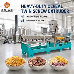 Voll automatische elektrische <span class=keywords><strong>Cornflakes</strong></span>-Verarbeitung linie aus rostfreiem Stahl zum Kochen von Kartoffel chips Getreide Lebensmittel - Product Image 1
