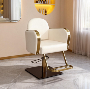 Chaise de Barbier Hydraulique Robuste de Haute Qualité, Chaises de Salon Vintage pour Hommes, Chaises de Salon de Manucure Rétro Modernes, Lot de 10 Pièces - Product Image 1