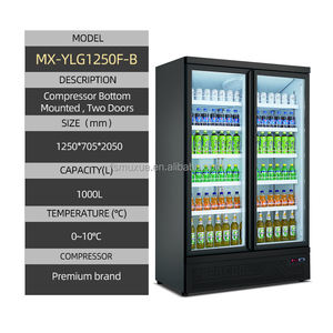 スーパーマーケット設備 1/<span class=keywords><strong>2</strong></span>/3/4/5枚ガラス扉 ディスプレイ冷蔵庫 業務用 ドリンククーラー 冷蔵飲料 縦型冷蔵庫 - Product Image 6