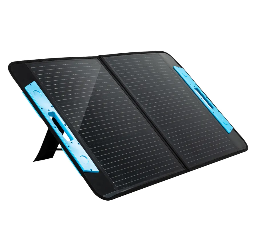 Intenergy tas Panel surya lipat portabel 100 W, tas Panel surya lipat portabel 100 watt